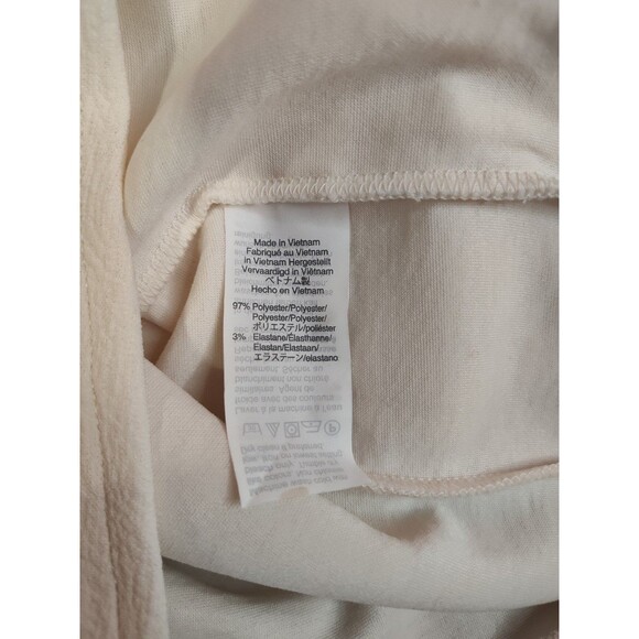 Women's Madewell Texture and Thread Long Sleeve Crepe Wrap Top XS Cream - Picture 7 of 7